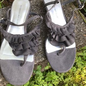 Montevideo bay club grey suede sandals